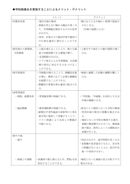 学校統廃合を実施することによるメリット・デメリット