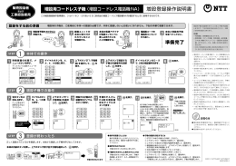 ドレス電話機NA増設登録操作説明書（PDFファイル）