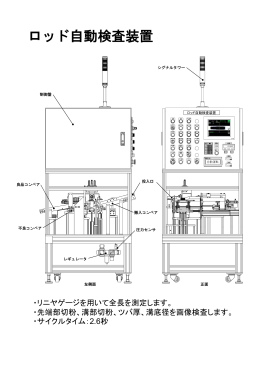 ロッド自動検査装置 - e-tech