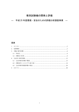 衝突試験機の開発と評価