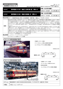 長野電鉄2000系 A編成・台車交換・夏 3両セット