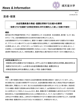 炎症性腸疾患の発症・進展を抑制する仕組みを解明 ~脂質