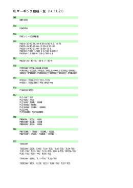 CEマーキング対応機種リスト（PDF：34kB／更新日：2014.11.28）