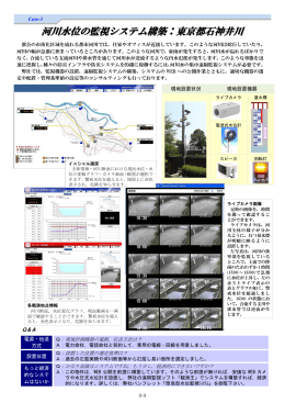 Case-3河川水位の監視システム構築：東京都石神井川