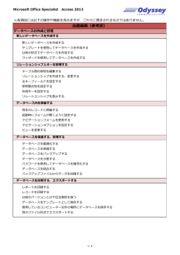 出題範囲（参考訳）
