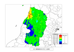 図 表層地盤のゆれやすさ（山形県）