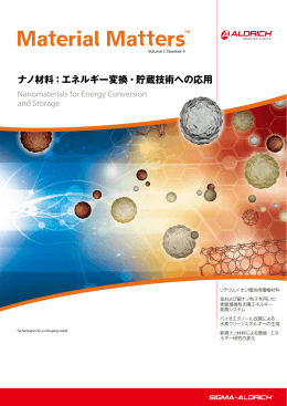 ナノ材料：エネルギー変換・貯蔵技術への応用 - Sigma