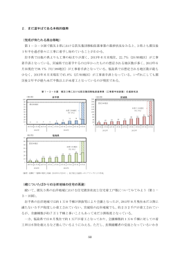 52 2．まだ道半ばである本格的復興 （完成が待たれる高台移転） 第1&minus;3