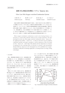 超低 NOx 酸素富化燃焼システム「Innova-Jet」