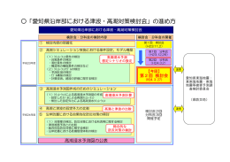 「愛知県沿岸部における津波・高潮対策検討会」の進め方