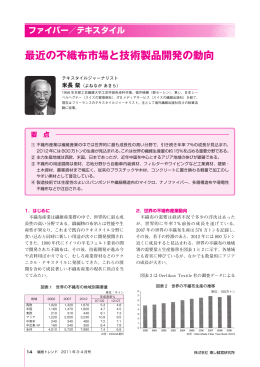 最近の不織布市場と技術製品開発の動向