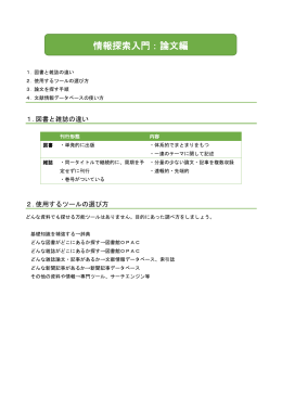 情報探索入門：論文編 - 弘前大学附属図書館