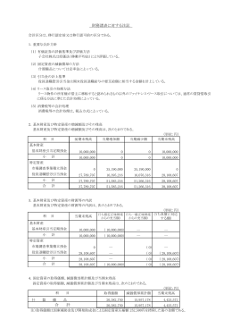 財務諸表に対する注記 合 計 - 一般財団法人 日本航空機開発協会
