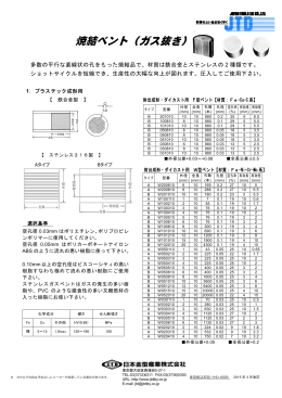 焼結ベント（ガス抜き）