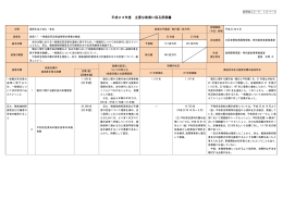 平成23年度 主要な政策に係る評価書