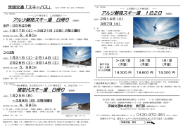 アルツ磐梯スキー場 日帰り 猪苗代スキー場 日帰り アルツ
