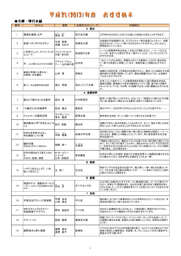 文庫・単行本編