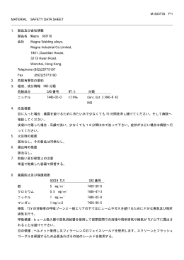 マグナ 303 - マグナ溶接材輸入発売元エクシード