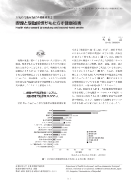 2.喫煙と受動喫煙がもたらす健康被害