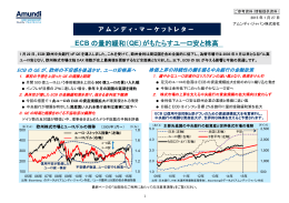 ECB の量的緩和（QE）がもたらすユーロ安と株高