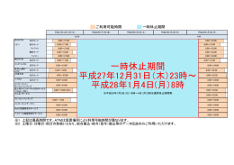 サービス別休止時間帯一覧はこちら［PDF：32KB］