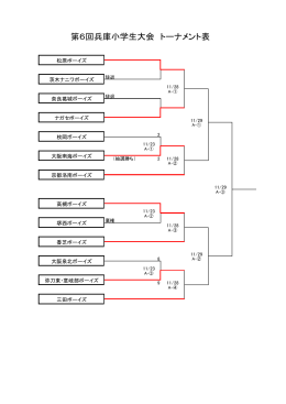 第6回兵庫小学生大会 トーナメント表