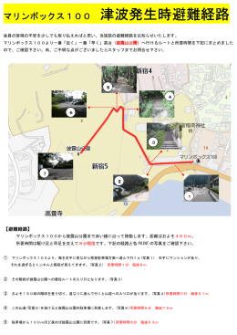 津波発生時避難経路