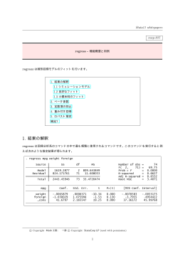 1. 結果の解釈