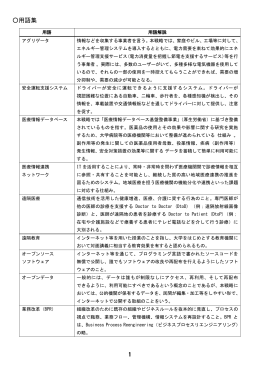 用語集