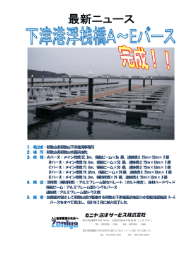 1．発注者：和歌山県和歌山下津港湾事務所 2．場 所： 和歌山県和歌山