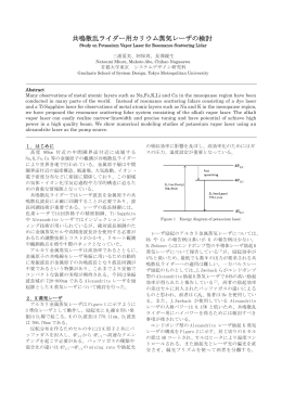 共鳴散乱ライダー用カリウム蒸気レーザの検討