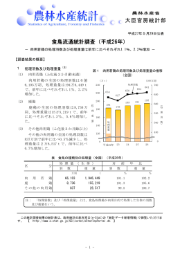 食鳥流通統計調査（平成26年）