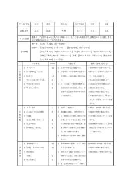 高校2年 必修 国語 古典 3／4