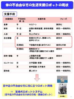 高齢者･障害者生活支援ロボット