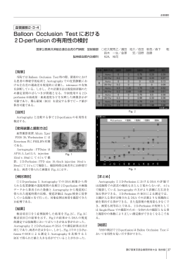 Balloon Occlusion Test における 2D