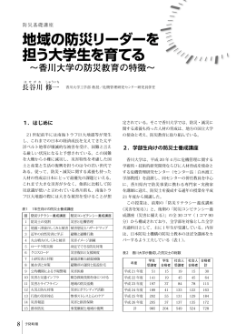 地域の防災リーダーを 担う大学生を育てる