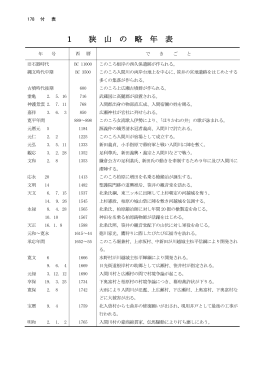 狭山の略年表(PDF：276KB)