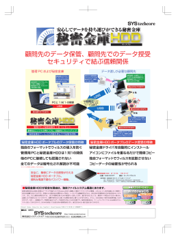 秘密金庫HDDポータブルを発売しました。