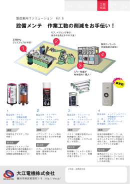 製造業向けソリューションVol.6 設備メンテ 作業工数の削減をお手伝い！