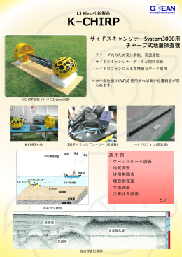 サイドスキャンソナーSystem3000用 チャープ式地層探査機