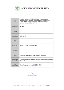 Development of Novel Carboxylation Reactions Using Gaseous