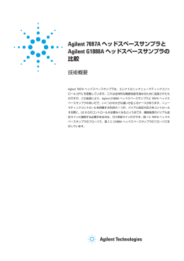 Agilent 7697A ヘッドスペースサンプラと Agilent G1888A ヘッドスペース