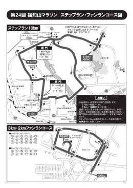 第24回 福知山マラソン ステップラン・ファンランコース図
