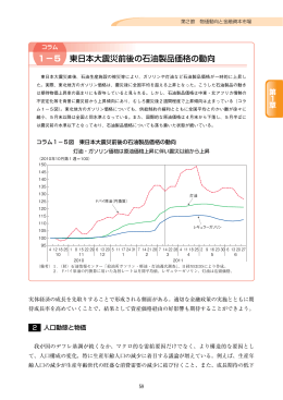 1&minus;5 東日本大震災前後の石油製品価格の動向