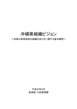 沖縄県組織ビジョン