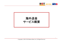 海外送金 サービス概要
