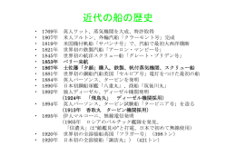近代の船の歴史