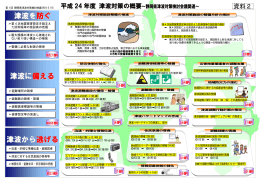 津波に備える 津波から逃げる 津波を防ぐ