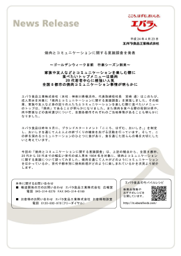 焼肉とコミュニケーションに関する意識調査を発表 家族や友人などと