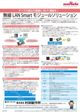 無線 LAN Smartモジュールソリューション
